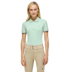 Pólo com fecho Anaheim Tommy Hilfiger Equestrian mulher Hortelã Belair Verde