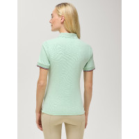 Pólo com fecho Anaheim Tommy Hilfiger Equestrian mulher Céu do deserto Azul