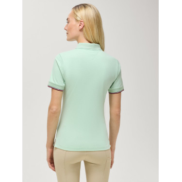 Pólo com fecho Anaheim Tommy Hilfiger Equestrian mulher Hortelã Belair Verde