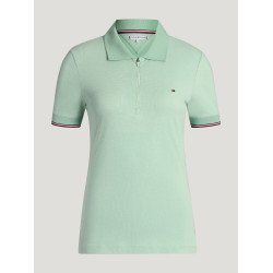 Pólo com fecho Anaheim Tommy Hilfiger Equestrian mulher Hortelã Belair Verde