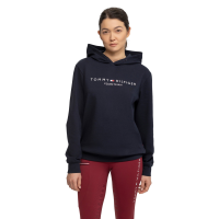 Sweat com capuz feminino Tommy Hilfiger Equestrian Céu do deserto Azul
