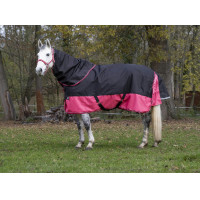 Cobre-pescoço Equithème Tyrex 1200 D 0g Azul / preto Cobre-pescoço Equithème Tyrex 1200 D 0g Azul / preto