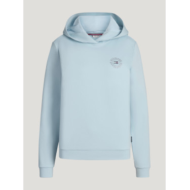Sweat com capuz com strass Hollywood Tommy Hilfiger Equestrian mulher Azul doce