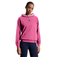 Sweat com capuz Tommy Hilfiger Equestrian California feminino Rosa vibrante