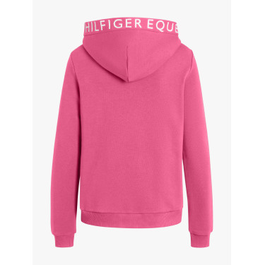 Sweat com capuz Tommy Hilfiger Equestrian California feminino Rosa vibrante