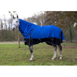 Cobre-pescoço Equithème Tyrex 1200 D 0g Azul / preto