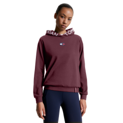 Sweat com capuz Tommy Hilfiger Equestrian California feminino Vermelho