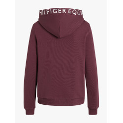 Sweat com capuz Tommy Hilfiger Equestrian California feminino Vermelho