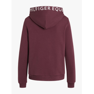 Sweat com capuz Tommy Hilfiger Equestrian California feminino Vermelho