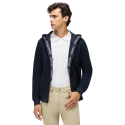 Casaco com capuz e fecho Tommy Hilfiger Equestrian Ventura homem Céu do deserto Azul