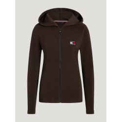 Casaco com capuz e fecho Tommy Hilfiger Equestrian feminino Whitney Brookwood Castanho Casaco com capuz e fecho Tommy Hilfiger Equestrian feminino Whitney Brookwood Castanho