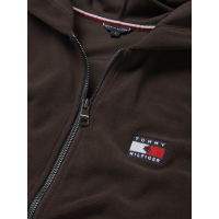 Casaco com capuz e fecho Tommy Hilfiger Equestrian feminino Whitney Brookwood Castanho Casaco com capuz e fecho Tommy Hilfiger Equestrian feminino Whitney Brookwood Castanho