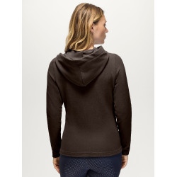 Casaco com capuz e fecho Tommy Hilfiger Equestrian feminino Whitney Brookwood Castanho Casaco com capuz e fecho Tommy Hilfiger Equestrian feminino Whitney Brookwood Castanho