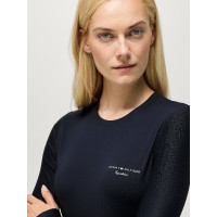 T-shirt Adel Sunguard de mangas compridas Tommy Hilfiger Equestrian mulher Céu do deserto Azul