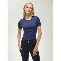 T-shirt de manga curta Pasadena Tommy Hilfiger Equestrian mulher Índigo desbotado Azul T-shirt de manga curta Pasadena Tommy Hilfiger Equestrian mulher Índigo desbotado Azul