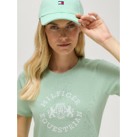 T-shirt de manga curta Pasadena Tommy Hilfiger Equestrian mulher Hortelã Belair Verde T-shirt de manga curta Pasadena Tommy Hilfiger Equestrian mulher Hortelã Belair Verde