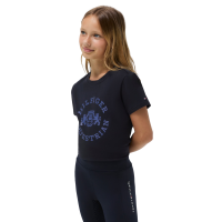 T-shirt de mangas curtas Tommy Hilfiger Equestrian Pasadena Young Rider Céu do deserto Azul