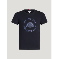 T-shirt de mangas curtas Tommy Hilfiger Equestrian Pasadena Young Rider Céu do deserto Azul