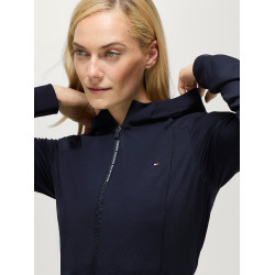 Casaco corta-vento Tommy Hilfiger Equestrian Nevada para mulher Céu do deserto Azul