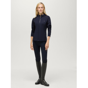 Casaco corta-vento Tommy Hilfiger Equestrian Nevada para mulher Céu do deserto Azul Casaco corta-vento Tommy Hilfiger Equestrian Nevada para mulher Céu do deserto Azul