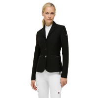 Casaco de concurso Costa com strass Tommy Hilfiger Equestrian feminino Preto / preto