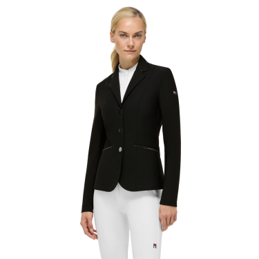 Casaco de concurso Costa com strass Tommy Hilfiger Equestrian feminino Preto / preto