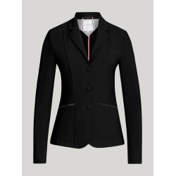 Casaco de concurso Costa com strass Tommy Hilfiger Equestrian feminino Preto / preto