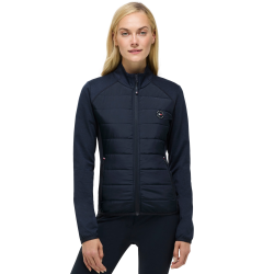 Casaco Hybrid feminino Tommy Hilfiger Equestrian Napa Céu do deserto Azul Casaco Hybrid feminino Tommy Hilfiger Equestrian Napa Céu do deserto Azul