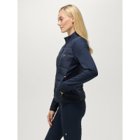 Casaco Hybrid feminino Tommy Hilfiger Equestrian Napa Céu do deserto Azul