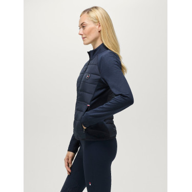 Casaco Hybrid feminino Tommy Hilfiger Equestrian Napa Céu do deserto Azul Casaco Hybrid feminino Tommy Hilfiger Equestrian Napa Céu do deserto Azul