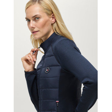 Casaco Hybrid feminino Tommy Hilfiger Equestrian Napa Céu do deserto Azul Casaco Hybrid feminino Tommy Hilfiger Equestrian Napa Céu do deserto Azul