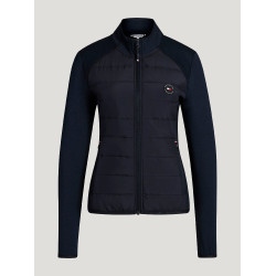 Casaco Hybrid feminino Tommy Hilfiger Equestrian Napa Céu do deserto Azul Casaco Hybrid feminino Tommy Hilfiger Equestrian Napa Céu do deserto Azul