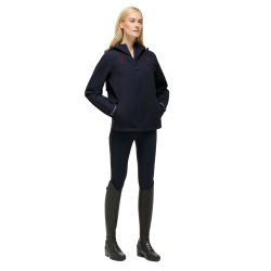 Casaco impermeável Tommy Hilfiger Equestrian Upland feminino compatível com airbag Céu do deserto Azul Casaco impermeável Tommy Hilfiger Equestrian Upland feminino compatível com airbag Céu do deserto Azul