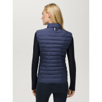 Colete acolchoado sem mangas Tommy Hilfiger Equestrian Serano para mulher Bege