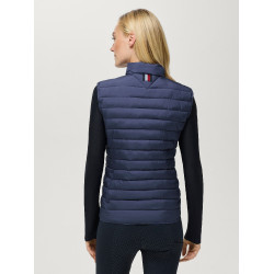 Colete acolchoado sem mangas Tommy Hilfiger Equestrian Serano para mulher Índigo desbotado Azul