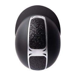 Capacete de equitação com ornamento de cristal Horze Arix II Preto / preto