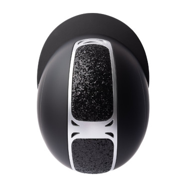 Capacete de equitação com ornamento de cristal Horze Arix II Preto / preto