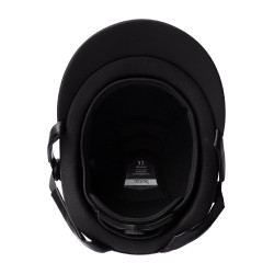 Capacete de equitação com ornamento de cristal Horze Arix II Preto / preto