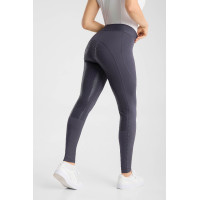 Legging de equitação Horze Maia com fundo completo feminino Abertura Azul-marinho