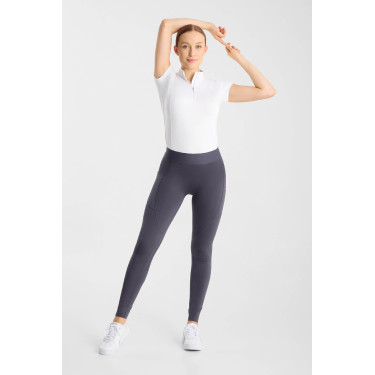 Legging de equitação Horze Maia com fundo completo feminino Odisseia marinha Azul-marinho Legging de equitação Horze Maia com fundo completo feminino Odisseia marinha Azul-marinho