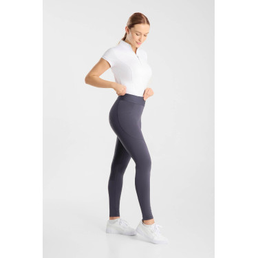 Legging de equitação Horze Maia com fundo completo feminino Odisseia marinha Azul-marinho