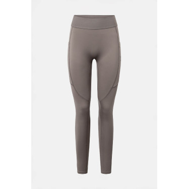 Legging de equitação Horze Maia com fundo completo feminino Madeira à deriva Cinzento