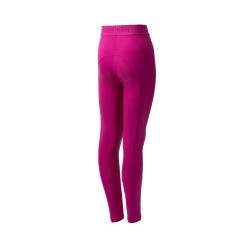 Legging de equitação com grip de silicone completo Madison infantil Horze Rosa beterraba