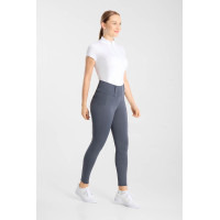 Legging Hybrid Horze Anya feminino fullgrip Branco brilhante