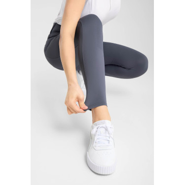 Legging Hybrid Horze Anya feminino fullgrip Cinzento