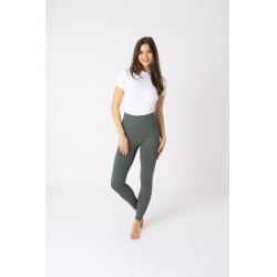 Collants Scrunch Horze Nessa full grip sem costuras Coroa de louros verde