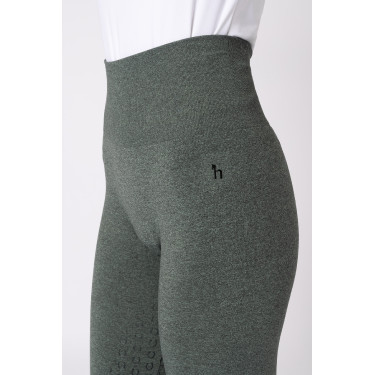Collants Scrunch Horze Nessa full grip sem costuras Coroa de louros verde
