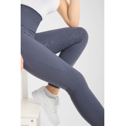 Legging de cintura alta com silicone integral Gillian Horze feminino Cinzento Legging de cintura alta com silicone integral Gillian Horze feminino Cinzento