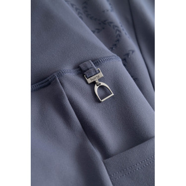 Legging de cintura alta com silicone integral Gillian Horze feminino Cinzento Legging de cintura alta com silicone integral Gillian Horze feminino Cinzento