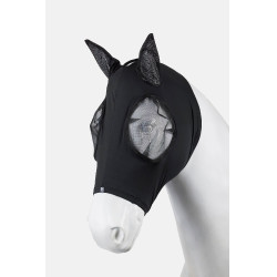 Máscara anti-moscas Horze elástica de enfiar Preto